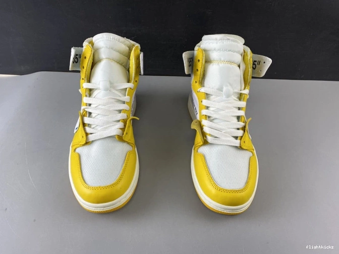 1 Jordan AQ0818-149 Powder Yellow-Cone x White Off-White NRG Dark Air 0920